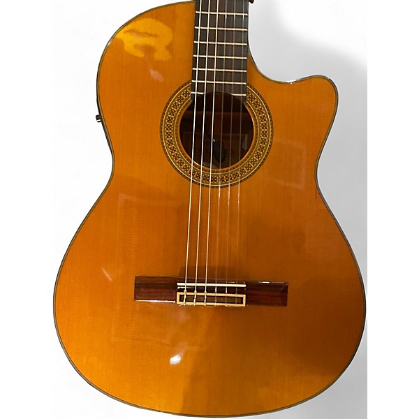 Used Yamaha CGX171CCA Brown Classical Acoustic Electric Guitar