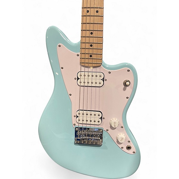 Used Squier Mini Jazzmaster Daphne Blue Solid Body Electric Guitar