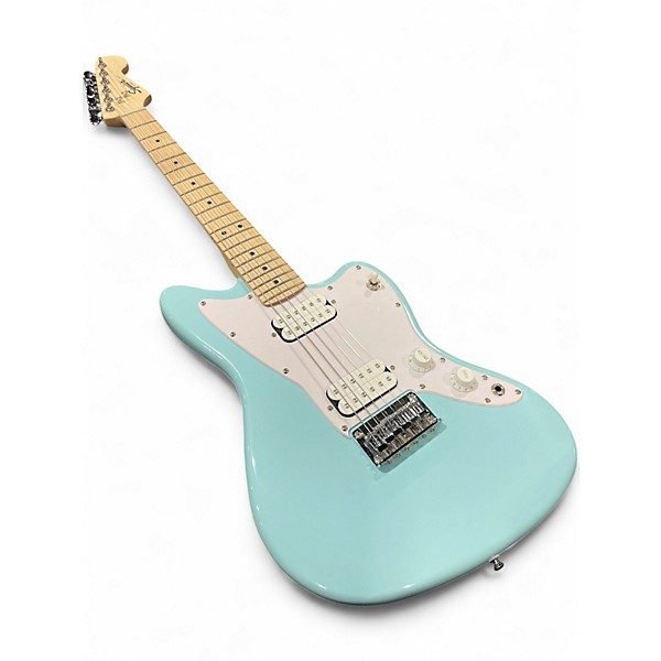 Used Squier Mini Jazzmaster Daphne Blue Solid Body Electric Guitar
