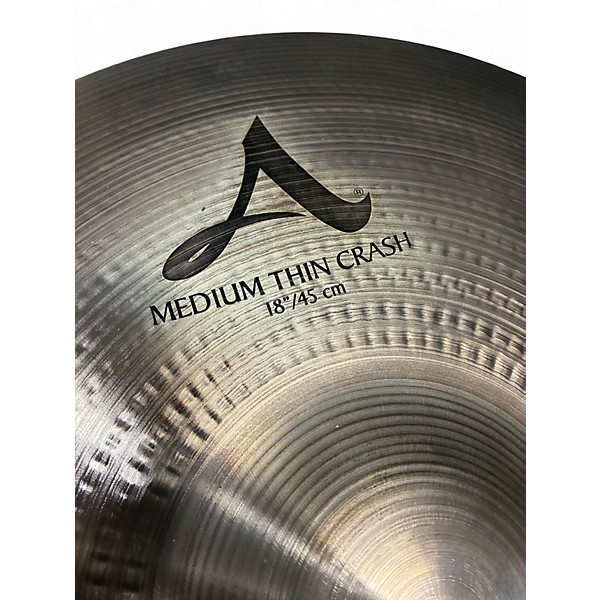 Used Zildjian 18in A Series Medium Thin Crash Cymbal