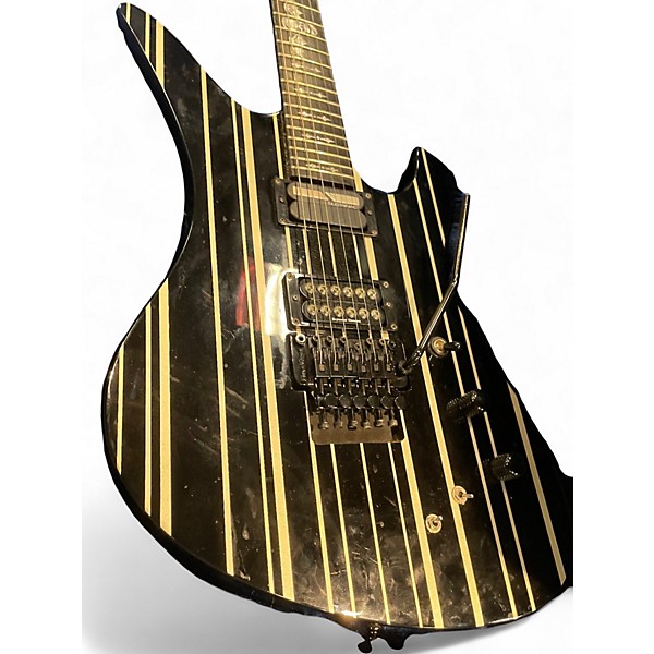 Used Schecter Guitar Research Synyster Gates Signature Custom S Black Pinstripe Solid Body Electric Guitar