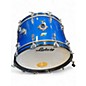 Vintage 1970s Ludwig 3 Piece Super Classic BLUE SPARKLE Drum Kit thumbnail