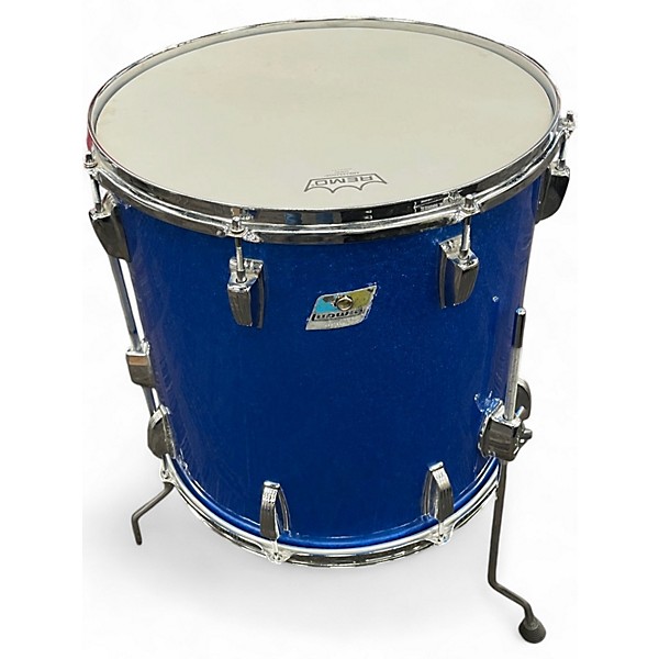 Vintage 1970s Ludwig 3 Piece Super Classic BLUE SPARKLE Drum Kit