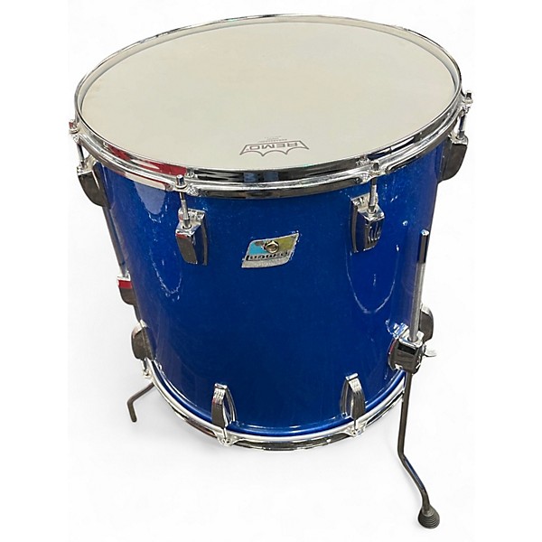 Vintage 1970s Ludwig 3 Piece Super Classic BLUE SPARKLE Drum Kit