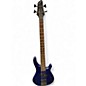 Used Carlo Robelli Platinum 4  Blue Electric Bass Guitar thumbnail