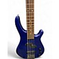 Used Carlo Robelli Platinum 4  Blue Electric Bass Guitar