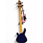 Used Carlo Robelli Platinum 4  Blue Electric Bass Guitar