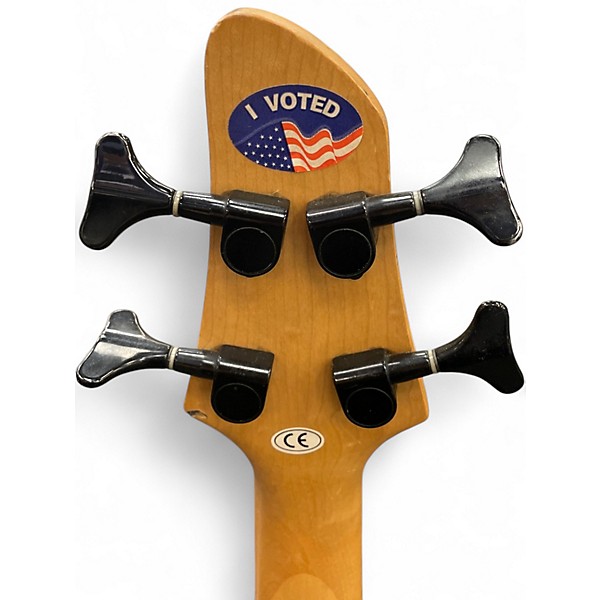 Used Carlo Robelli Platinum 4  Blue Electric Bass Guitar