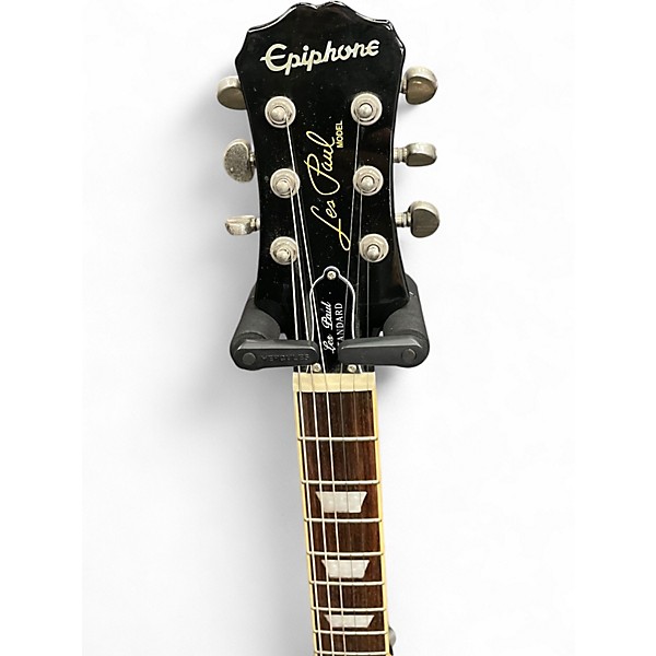 Used Epiphone Les Paul Standard Ebony Solid Body Electric Guitar