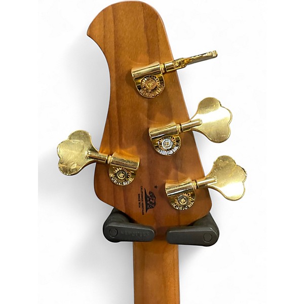 Used Ernie Ball Music Man Stingray Black and Gold Electric Bass Guitar