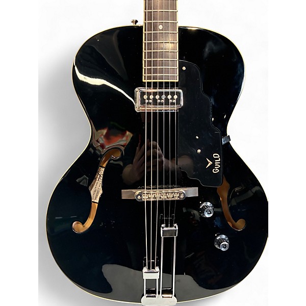 Used Guild t50 slim Black Hollow Body Electric Guitar