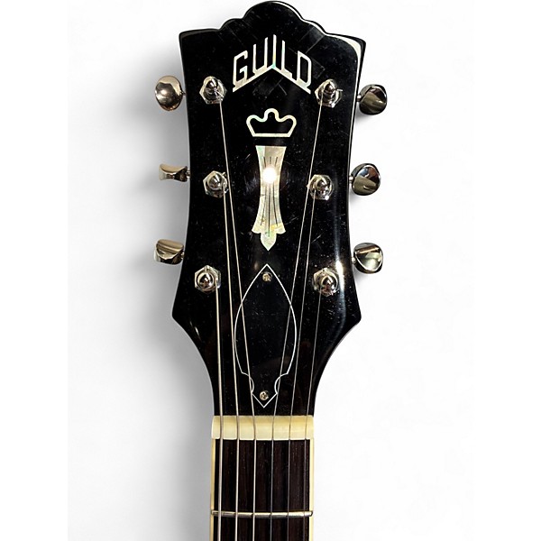 Used Guild t50 slim Black Hollow Body Electric Guitar