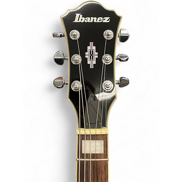 Used Ibanez AF75T Black Cherry Hollow Body Electric Guitar