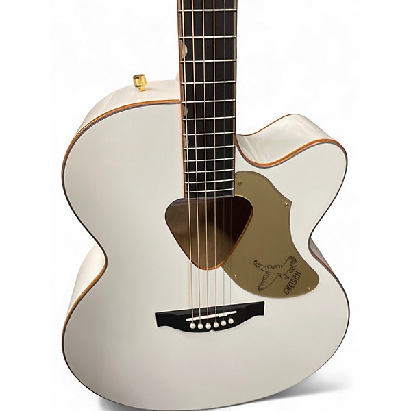 Used Gretsch Guitars G5022C Rancher Falcon White Acoustic Electric Guitar