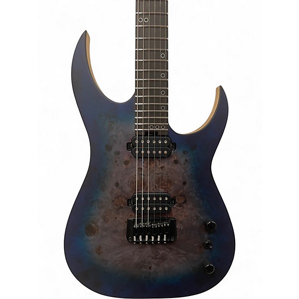 Used Schecter Guitar Research Keith Merrow KM6 MKIII Artist Blue Crimson Solid Body Electric Guitar