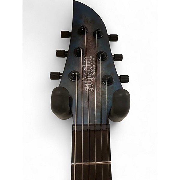 Used Schecter Guitar Research Keith Merrow KM6 MKIII Artist Blue Crimson Solid Body Electric Guitar