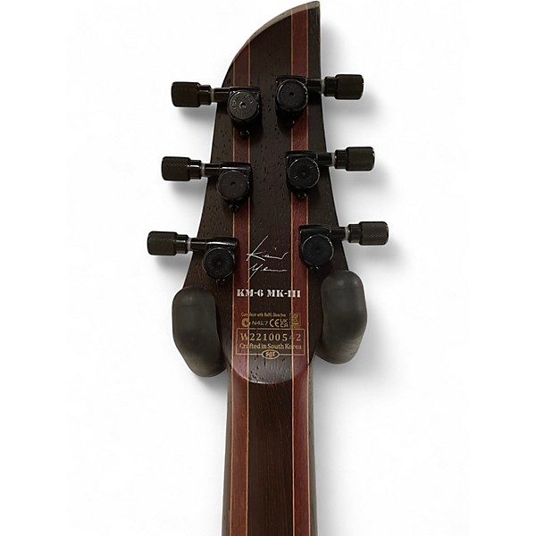 Used Schecter Guitar Research Keith Merrow KM6 MKIII Artist Blue Crimson Solid Body Electric Guitar