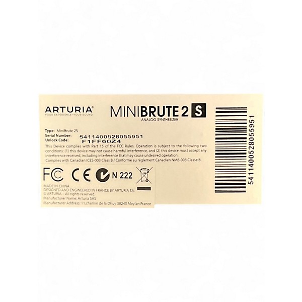 Used Arturia Minibrute 2S Synthesizer