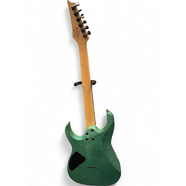 Used Ibanez RG421 Emerald Sparkle Solid Body Electric Guitar