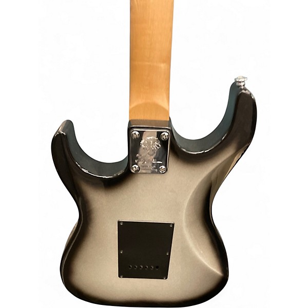 Used Washburn LYON Black and Silver Solid Body Electric Guitar