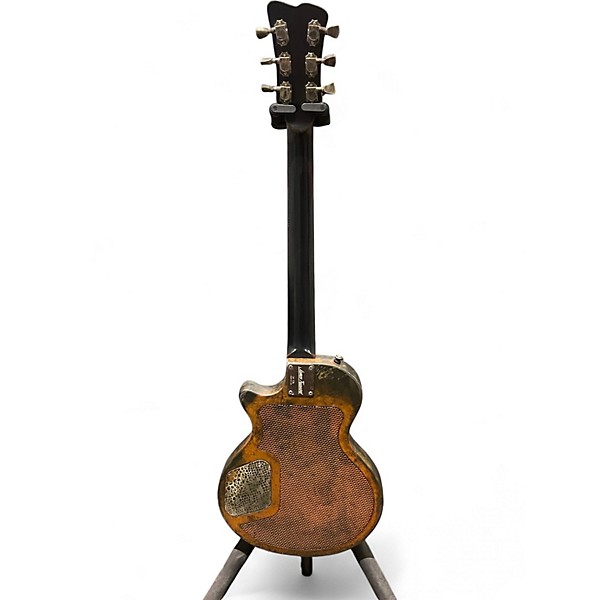 Used James Trussart STEELDEVILLE JUNIOR RUSTY SNAKESKIN ENGRAVED Hollow Body Electric Guitar