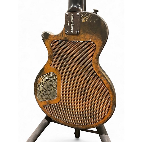 Used James Trussart STEELDEVILLE JUNIOR RUSTY SNAKESKIN ENGRAVED Hollow Body Electric Guitar