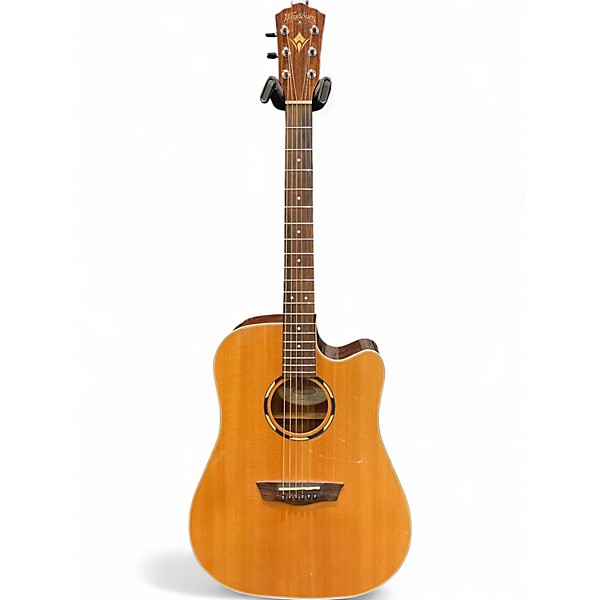 Used Washburn WLD20SCE Natural Acoustic Electric Guitar