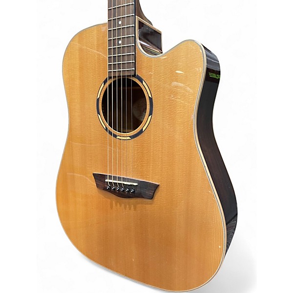 Used Washburn WLD20SCE Natural Acoustic Electric Guitar