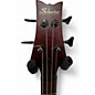 Used Schecter Guitar Research Stiletto Deluxe 4 String Crimson Red Trans Electric Bass Guitar