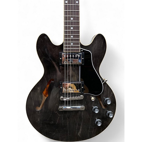 Used Gibson ES339 Trans Ebony Hollow Body Electric Guitar