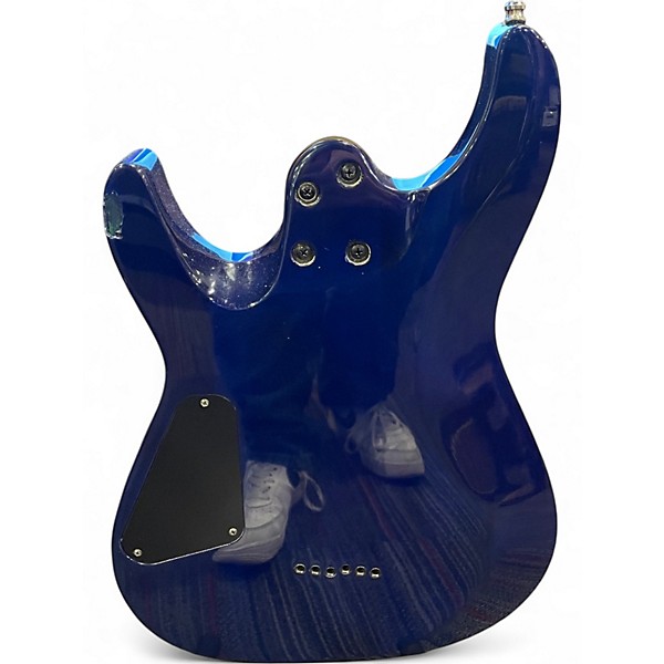 Used Schecter Guitar Research C-6 elite Green Solid Body Electric Guitar