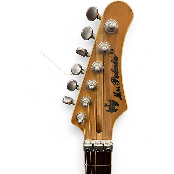 Used Mr. Potato s style Natural Solid Body Electric Guitar