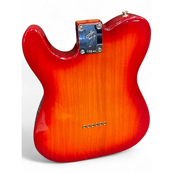 Used Fender Player Telecaster Cherry Sunburst Solid Body Electric Guitar