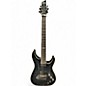 Used Schecter Guitar Research Hellraiser C1 Floyd Rose Sustaniac Trans Black Solid Body Electric Guitar thumbnail