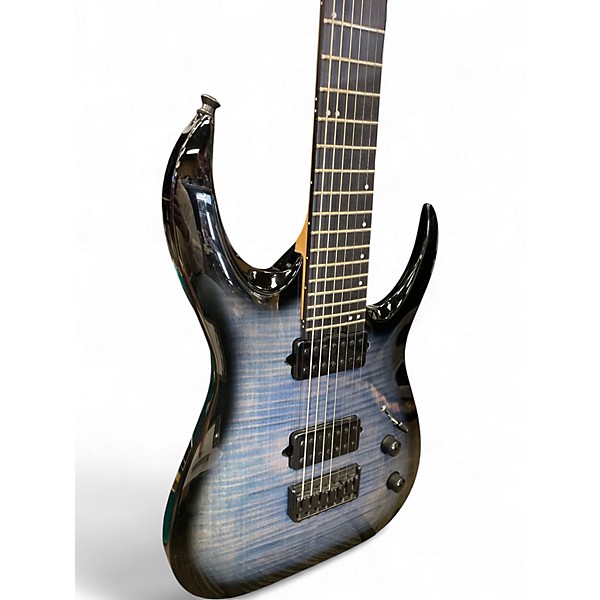 Used Jackson Pro Series Misha Mansoor Signature Juggernaut HT7FM Ocean Blue Burst Solid Body Electric Guitar