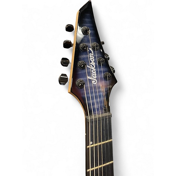 Used Jackson Pro Series Misha Mansoor Signature Juggernaut HT7FM Ocean Blue Burst Solid Body Electric Guitar