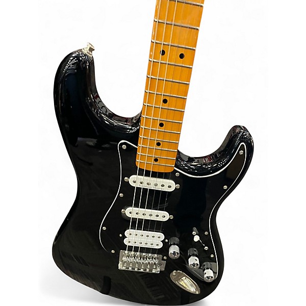 Used 2021 Squier Classic Vibe 70s Stratocaster HSS sunblack Solid Body Electric Guitar