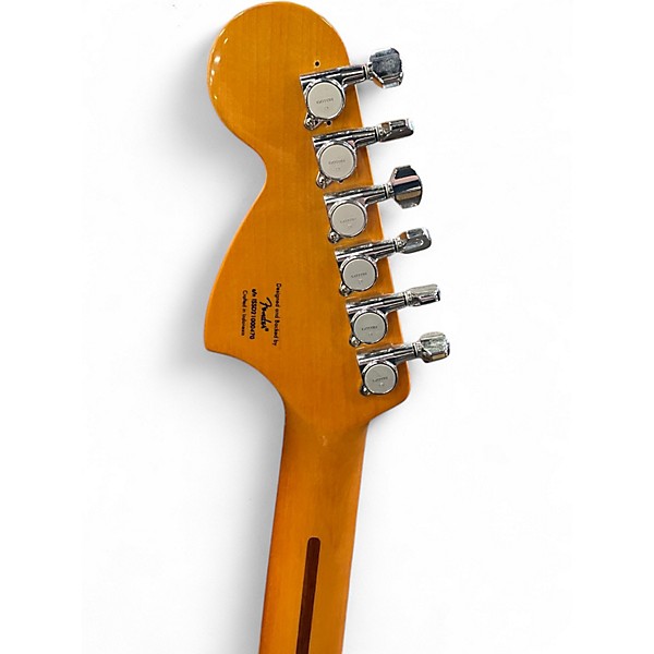 Used 2021 Squier Classic Vibe 70s Stratocaster HSS sunblack Solid Body Electric Guitar