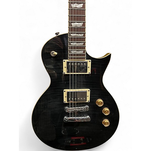 Used ESP LTD EC256 Trans Black Solid Body Electric Guitar