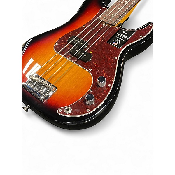 Used Fender American Professional II Precision Bass Sunburst Electric Bass Guitar
