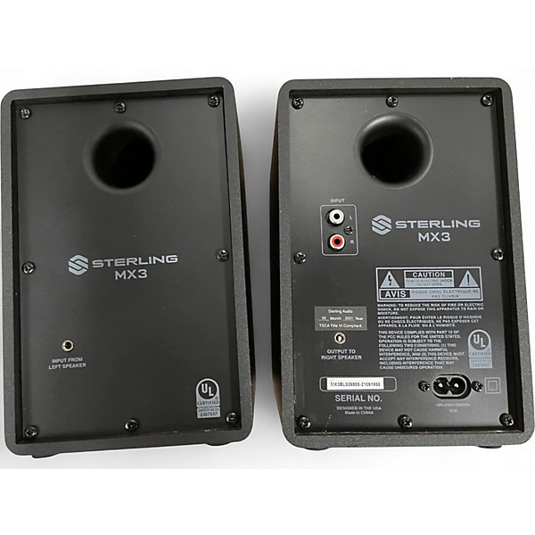 Used Sterling Audio MX3 Pair Powered Monitor