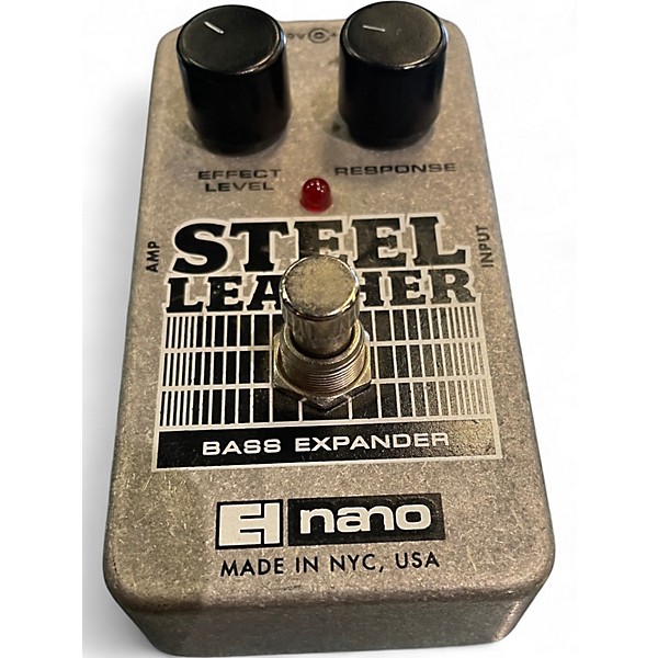 Used Electro-Harmonix Steel Leather Nano Bass Expander Bass Effect Pedal