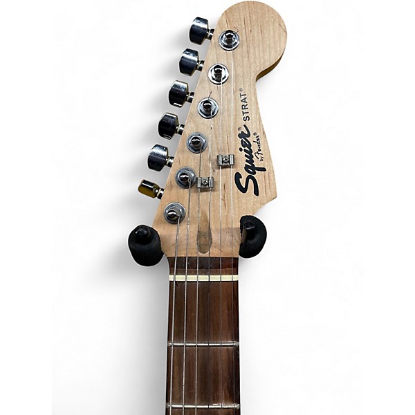 Used Squier STRAT Black Solid Body Electric Guitar