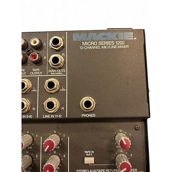 Used Mackie 1202 Micro Series 12 Channel Mixer Powered Mixer