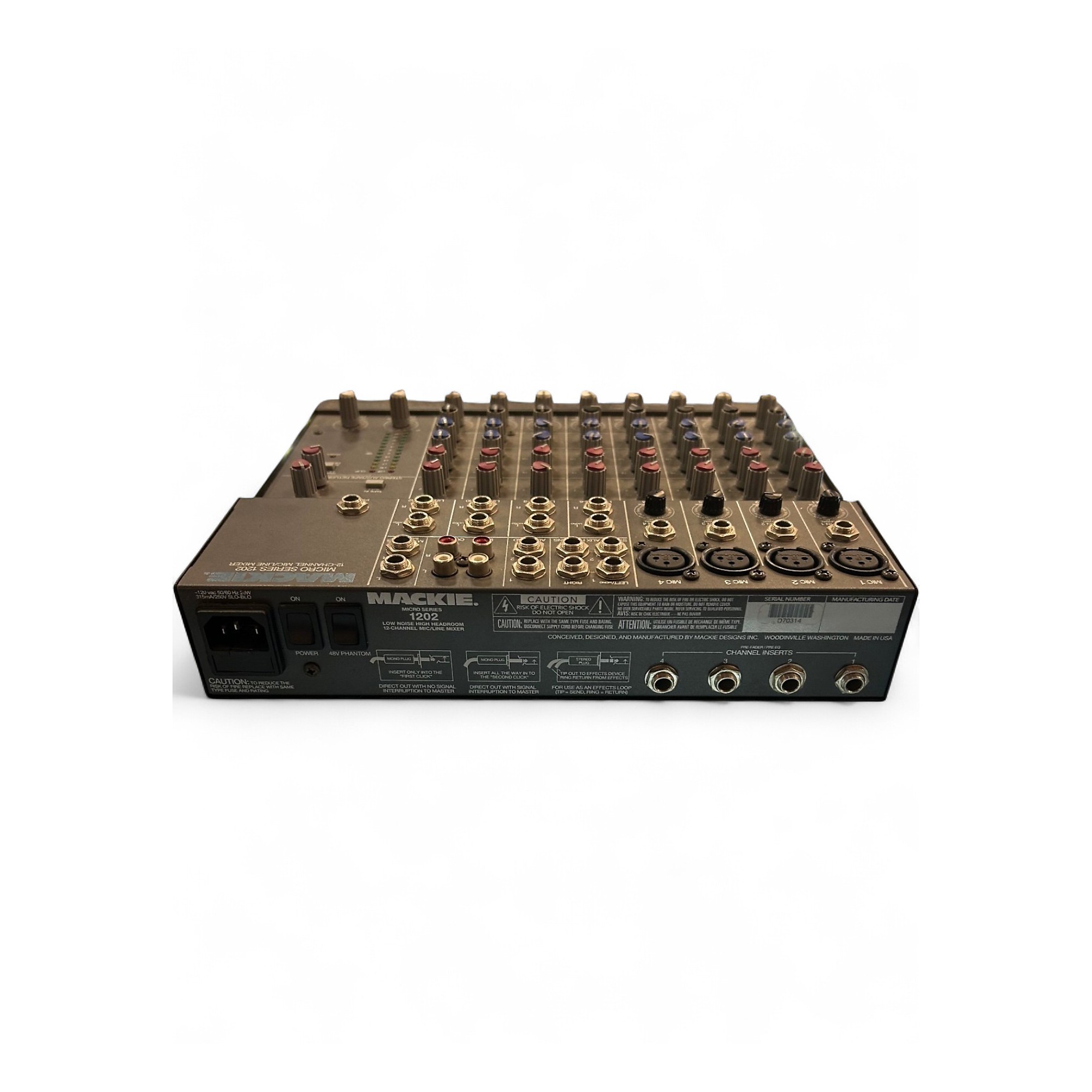 Used Mackie 1202 Micro Series 12 Channel Mixer Powered Mixer
