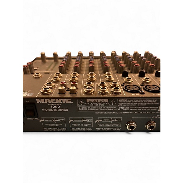 Used Mackie 1202 Micro Series 12 Channel Mixer Powered Mixer