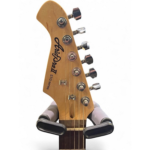 Used Aria  Pro II STG- series Black and White Electric Guitar