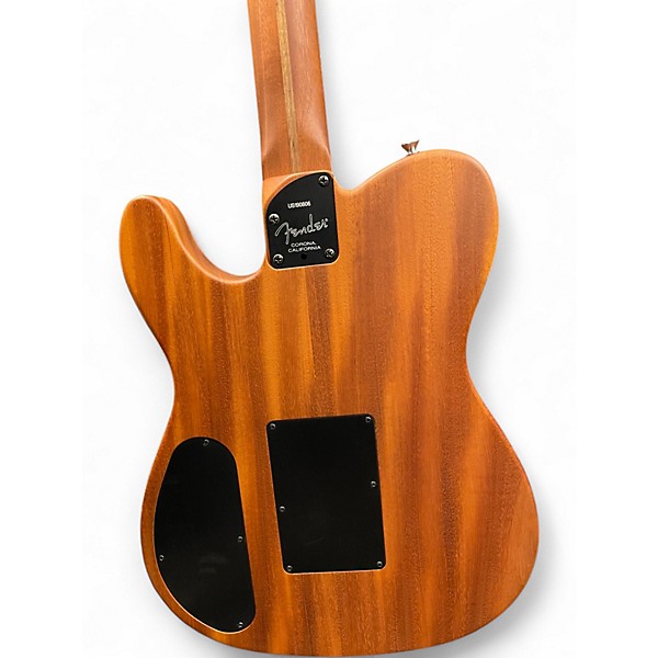 Used Fender American Acoustasonic Telecaster Brown Acoustic Electric Guitar