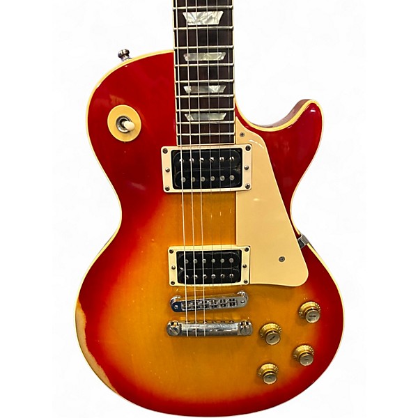 Vintage 1977 Gibson Les Paul Standard Heritage Cherry Sunburst Solid Body Electric Guitar