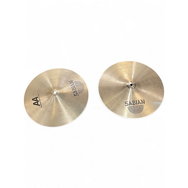 Used SABIAN 14in aa medium hi hat pair Cymbal